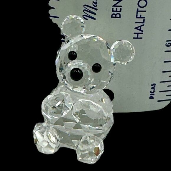 Swarovski  Crystal Sitting Teddy Bear Brilliant Faceted Figurine  7664 NR 044 - Picture 2 of 12